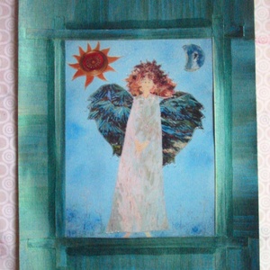 Kék tündér(26,5X38,5cmpaszp.) -  - Meska.hu