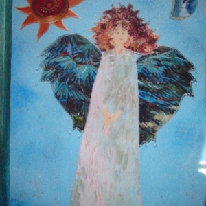 Kék tündér(26,5X38,5cmpaszp.) -  - Meska.hu