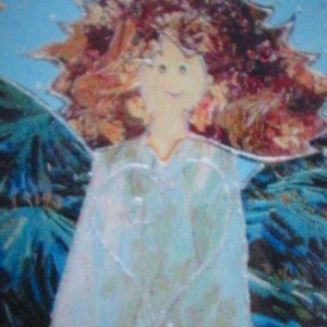 Kék tündér(26,5X38,5cmpaszp.) -  - Meska.hu