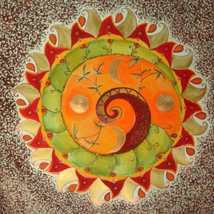 A béke mandalája (50X70) -  - Meska.hu