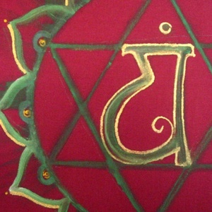 Szeretet csakra meditációs párna - Meska.hu