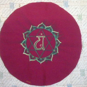 Szeretet csakra meditációs párna -  - Meska.hu