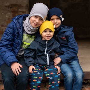 Rókás-lufis softshell nadrág (86/92) - ruha & divat - babaruha & gyerekruha - nadrág - Meska.hu