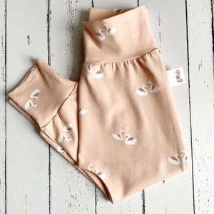 Hattyús leggings-pamut jersey nadrág (92) - ruha & divat - babaruha & gyerekruha - nadrág - Meska.hu