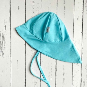Aquakék napkalap 50-52 cm, Ruha & Divat, Babaruha & Gyerekruha, Babasapka, Varrás, MESKA