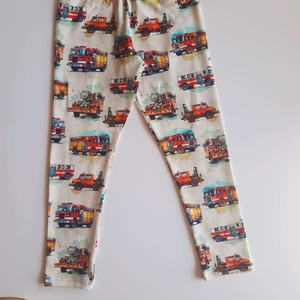 Tűzoltóautós leggings (110) - ruha & divat - babaruha & gyerekruha - nadrág - Meska.hu