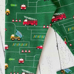 Tűzoltóautós és rakodós leggings (98) - ruha & divat - babaruha & gyerekruha - nadrág - Meska.hu