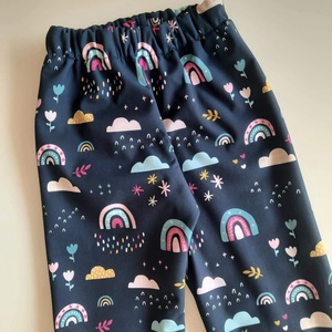 Szivárványos softshell nadrág- (110/116) - ruha & divat - babaruha & gyerekruha - nadrág - Meska.hu