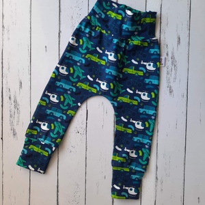 Repülők és autók pamut jersey nadrág/leggings (80), Ruha & Divat, Babaruha & Gyerekruha, Nadrág, Varrás, MESKA