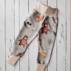 Erdei állatos melegítőnadrág (92), Ruha & Divat, Babaruha & Gyerekruha, Nadrág, Varrás, MESKA