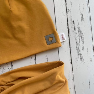 Mustársárga sapka-sál szett (50-52 cm), Ruha & Divat, Sál, Sapka, Kendő, Sapka & Sál szett, Varrás, MESKA