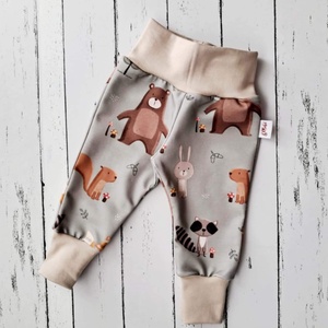 Erdei állatos melegítőnadrág (68-as), Ruha & Divat, Babaruha & Gyerekruha, Nadrág, Varrás, MESKA