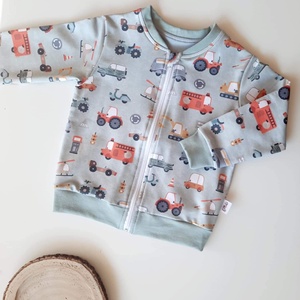 Járműves munkagépes pulóver (104-es), Ruha & Divat, Babaruha & Gyerekruha, Pulóver, Varrás, MESKA