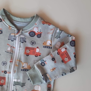 Járműves munkagépes pulóver (104-es) - ruha & divat - babaruha & gyerekruha - pulóver - Meska.hu