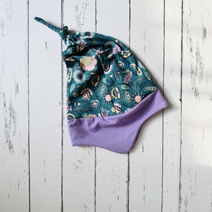 Virágos fülvédős sapka (50-52 cm), Ruha & Divat, Babaruha & Gyerekruha, Babasapka, Varrás, MESKA