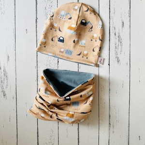 Markolós sapka-sál szett (48-50 cm)  - ruha & divat - babaruha & gyerekruha - babasapka - Meska.hu