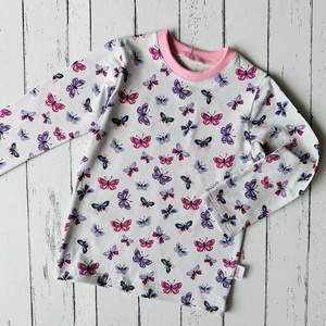 Lepkés hosszú ujjú felső (92-es), Ruha & Divat, Gyerekruha, Póló, Varrás, MESKA