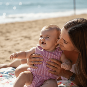 Csíkos napozó (74-es) - baba - mama - babaruházat - Meska.hu