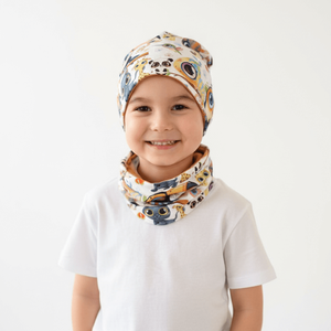 Vadállatos sapka-sál szett (48-50 cm), Baba - mama, Babaruházat, Babasapka, Varrás, MESKA