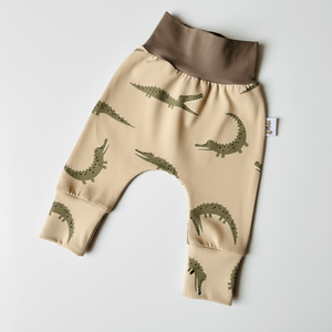 Krokodilos leggings - pamut jersey nadrág (62), Ruha & Divat, Gyerekruha, Nadrág, Varrás, MESKA