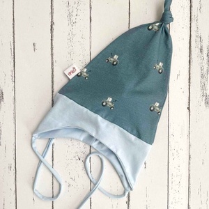 Traktoros fülvédős sapka (47-48 cm) - baba - mama - babaruházat - babasapka - Meska.hu