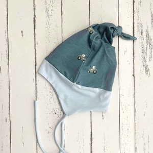 Traktoros fülvédős sapka (47-48 cm) - baba - mama - babaruházat - babasapka - Meska.hu