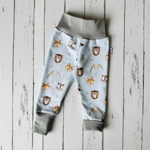 Erdei állatos szürke passzéval melegítőnadrág (74) - ruha & divat - gyerekruha - nadrág - Meska.hu