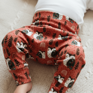 Baglyos leggings - pamut jersey nadrág (62), Ruha & Divat, Gyerekruha, Nadrág, Varrás, MESKA