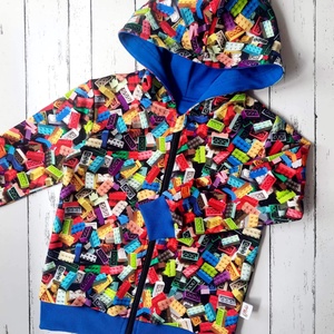 Legós pulóver (116-os) - ruha & divat - gyerekruha - pulóver - Meska.hu