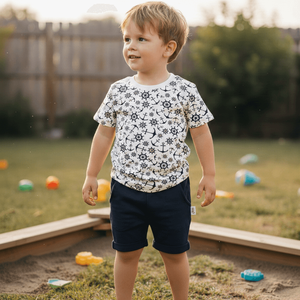 Horgonyos póló 98-as, Ruha & Divat, Gyerekruha, Póló, Varrás, MESKA