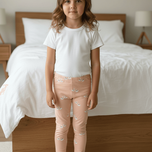 Hattyús leggings (110), Ruha & Divat, Gyerekruha, Nadrág, Varrás, MESKA