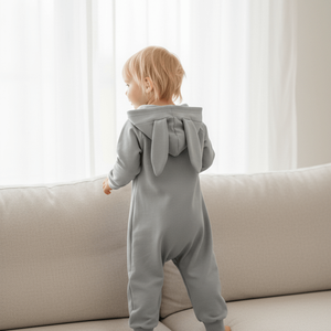 Nyuszifüles all in, kezeslábas, átmeneti overál 86-os, Ruha & Divat, Gyerekruha, Gyerek kabát, dzseki, Varrás, MESKA