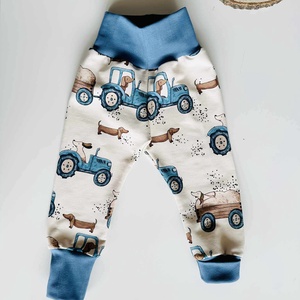 Kutya traktorban melegítő (86), Baba - mama, Babaruházat, Baba nadrág, Varrás, MESKA