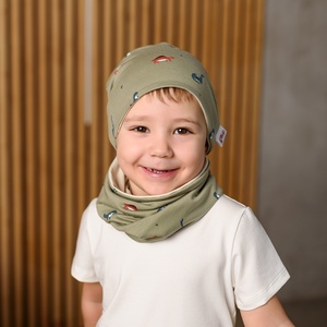 Dínós sapka-sál szett (50-52), Ruha & Divat, Sál, Sapka, Kendő, Sapka & Sál szett, Varrás, MESKA