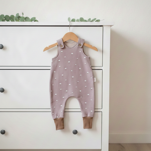 Bézs virágos kantáros nadrág (86) - baba - mama - babaruházat - baba nadrág - Meska.hu