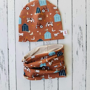 Farmos sapka-sál szett (50-52), Ruha & Divat, Sál, Sapka, Kendő, Sapka & Sál szett, Varrás, MESKA