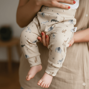 Vadállatos bézs leggings (80), Ruha & Divat, Gyerekruha, Nadrág, Varrás, MESKA