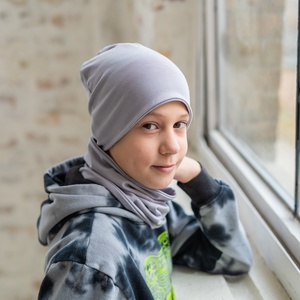 Markolós traktoros sapka-sál szett (48-50 cm) - baba - mama - babaruházat - babasapka - Meska.hu