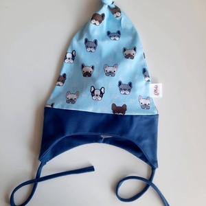 Bulldogos fülvédős sapka (43-44 cm) - baba - mama - babaruházat - babasapka - Meska.hu