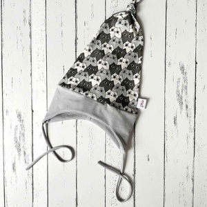 Cicás fülvédős sapka (48-49 cm) - baba - mama - babaruházat - babasapka - Meska.hu