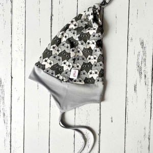 Cicás fülvédős sapka (48-49 cm), Baba - mama, Babaruházat, Babasapka, Varrás, MESKA