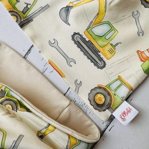 Markolós traktoros sapka-sál szett (48-50 cm) - Meska.hu