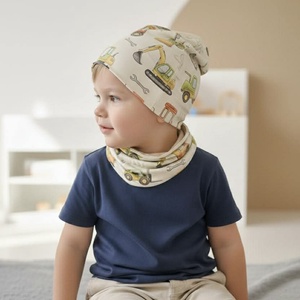 Markolós traktoros sapka-sál szett (50-52 cm) - Meska.hu