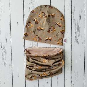 Markolós sapka-sál szett (50-52 cm) - baba - mama - babaruházat - babasapka - Meska.hu