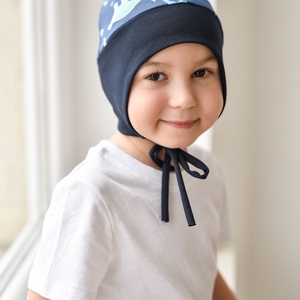 Tűzoltóautós fülvédős sapka (48-49 cm) - baba - mama - babaruházat - babasapka - Meska.hu