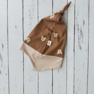 Leopárdos fülvédős sapka (50-52 cm) - Meska.hu