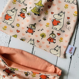 Muminos sapka-sál szett (50-52 cm) - baba - mama - babaruházat - babasapka - Meska.hu