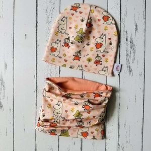 Muminos sapka-sál szett (50-52 cm), Baba - mama, Babaruházat, Babasapka, Varrás, MESKA