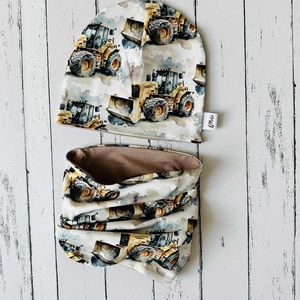 Királykék sapka-sál szett (48-50 cm) - Meska.hu