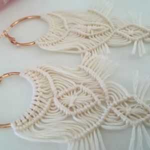 Aysha fülbevaló  - ékszer - fülbevaló - rojtos fülbevaló - Meska.hu